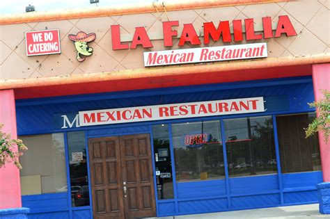 La familia mexican restaurant - 17 reviews and 29 photos of La Familia Mexican Restaurant "Have eaten here 3 times and am so pleased with the food. The salsa is so good and the guacamole is excellent. Prices reasonable. Not a very big location but they are spacing the tables very well. Masks required at this time when you walk in. The wait staff has been …